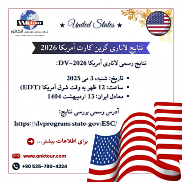 نتایج لاتاری گرین کارت آمریکا 2026