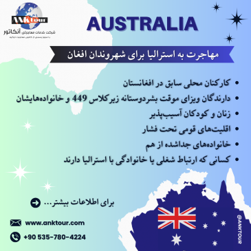 مهاجرت به استرالیا برای شهروندان افغان